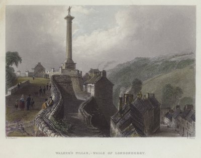 Pilar de Walker, Muros de Londonderry, Irlanda de English School