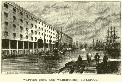 Muelle y Almacenes de Wapping, Liverpool de English School