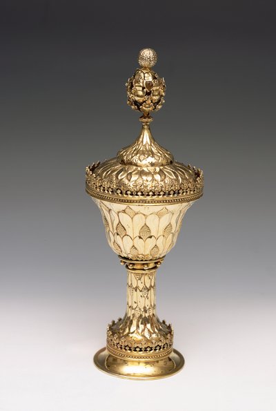 Copa de gracia del guardián, c.1480 (plata dorada) de English School