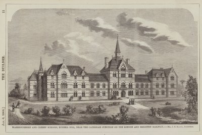 Escuelas de Empleados y Oficinistas, Russell Hill, cerca de la Estación de Caterham en Londres de English School