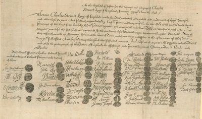 Orden de ejecución del Rey Carlos I de English School