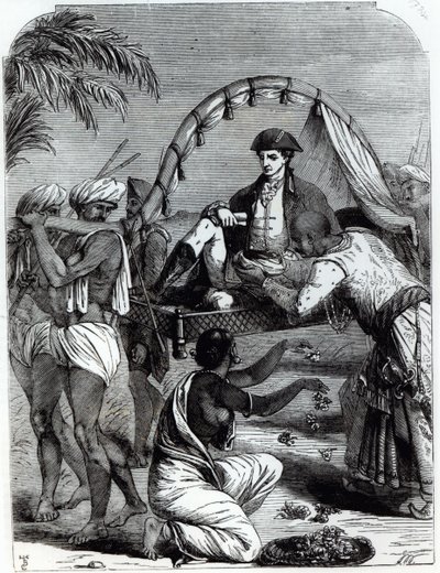 Warren Hastings (1732-1818) en India en 1784 de English School