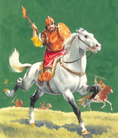 Guerrero a caballo de English School