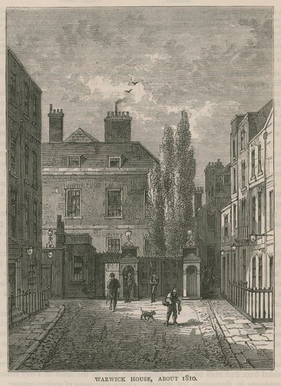 Warwick House, Londres, alrededor de 1810 de English School