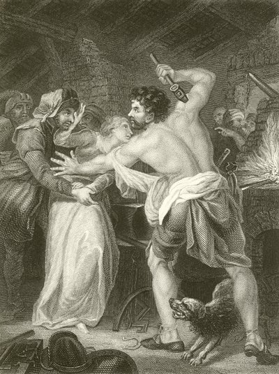 Wat Tyler matando al recaudador del impuesto de capitación de English School