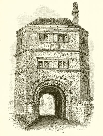 Torre de vigilancia en el Puente Hythe, llamada Estudio de Fraile Bacon de English School