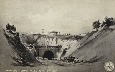 Cara del Túnel de Watford, 6 de junio de 1837 de English School