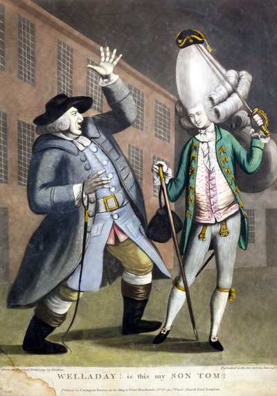 ¡Ay de mí! ¿Es este mi hijo Tom?, de un dibujo original de Grimm, impreso para Carington Bowles, Londres, pub. 1773 de English School