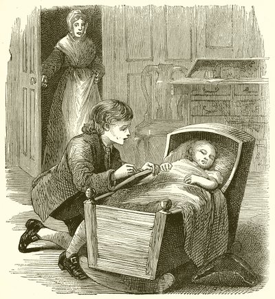 West dibujando al pequeño durmiente de English School