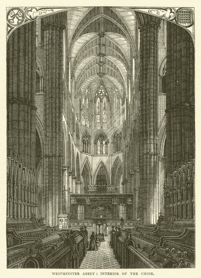 Abadía de Westminster, Interior del Coro de English School