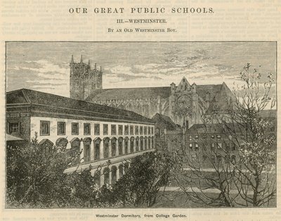 Dormitorio de Westminster, desde el Jardín del Colegio de English School
