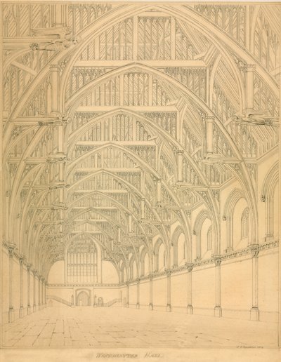 Westminster Hall, 1814 de English School