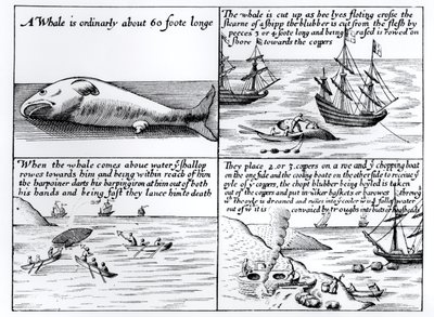 Caza de ballenas en Spitzbergen en 1611 de English School