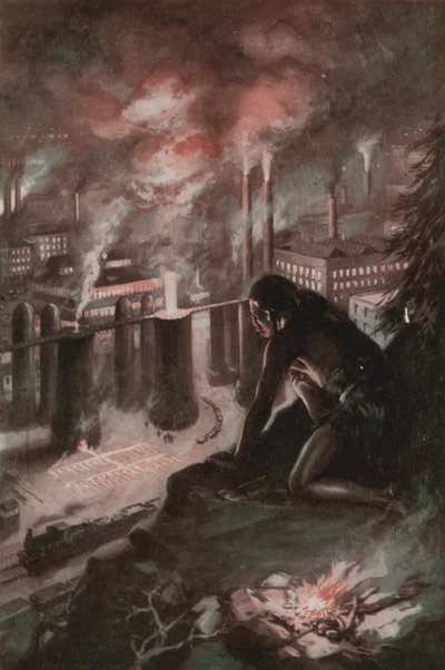 Lo que el primer hombre vio en el fuego de English School