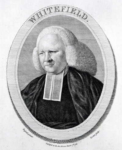 Whitefield, grabado por Trotter después de Russell, 1783 de English School