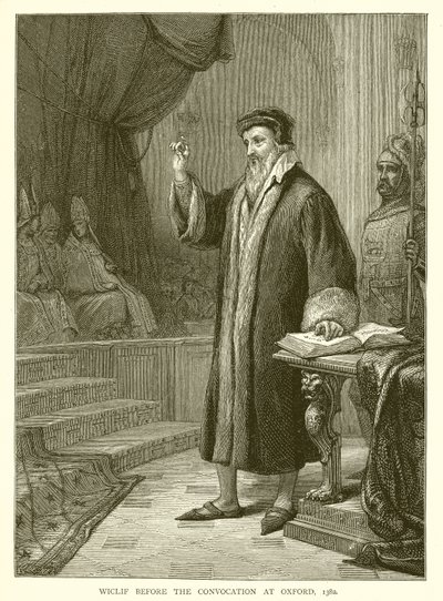 Wiclif ante la Convocatoria en Oxford, 1382 de English School