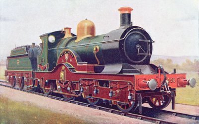 Wilkinson del Great Western Railway, ilustración de The Book of the Locomotive por G. Gibbard Jackson, publicado en 1924 de English School