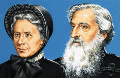 William Booth y su esposa Catherine de English School