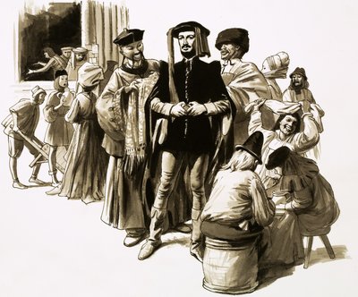 William Caxton fue un comerciante exitoso antes de dedicarse a la impresión de English School