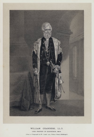 William Chambers, LLD, Lord Provost de Edimburgo de English School