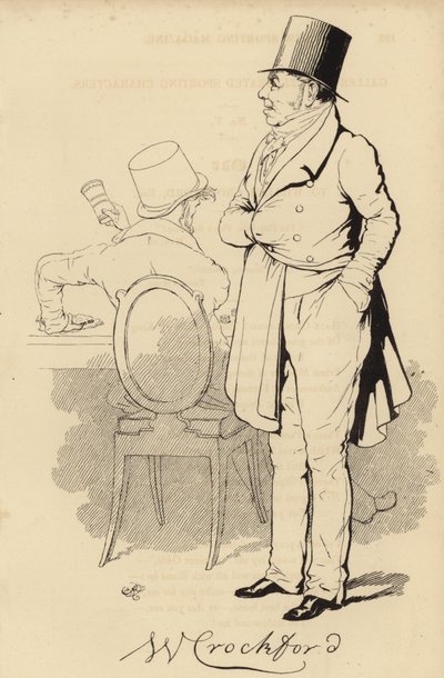 William Crockford, propietario de un club de juego en Londres de English School
