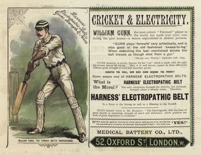 William Gunn, el famoso profesional de Notts de English School