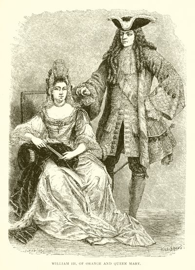 Guillermo III de Orange y la Reina María de English School