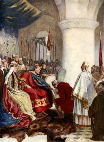 Guillermo I otorgando una carta a la Ciudad de Londres de English School