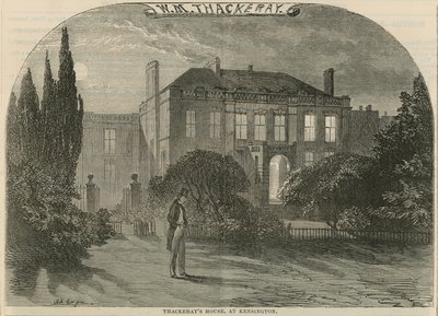 Casa de William Makepeace Thackeray en Kensington, Londres de English School