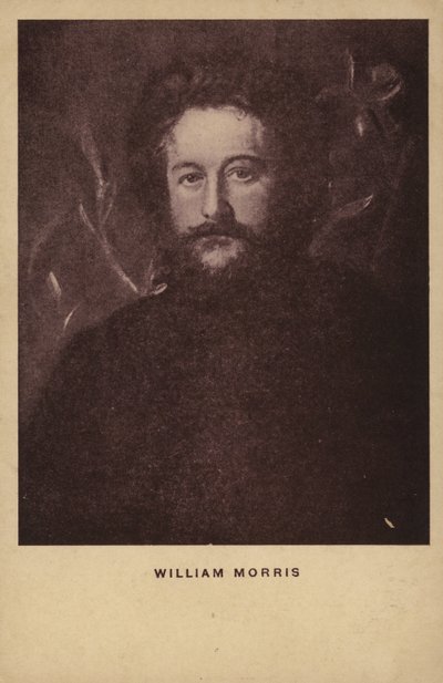William Morris (1834-1896), diseñador textil, artista y escritor inglés (litografía) de English School