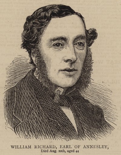William Richard, Conde de Annesley (grabado) de English School
