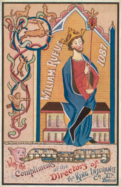 William Rufus (litografía en color) de English School