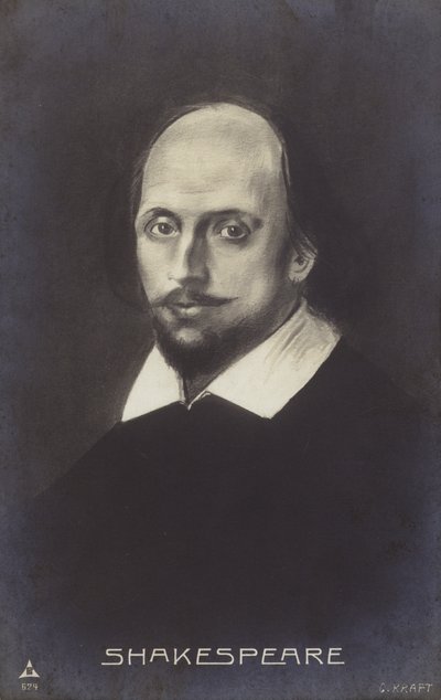 William Shakespeare (c1564-1616), dramaturgo y poeta inglés (litografía) de English School