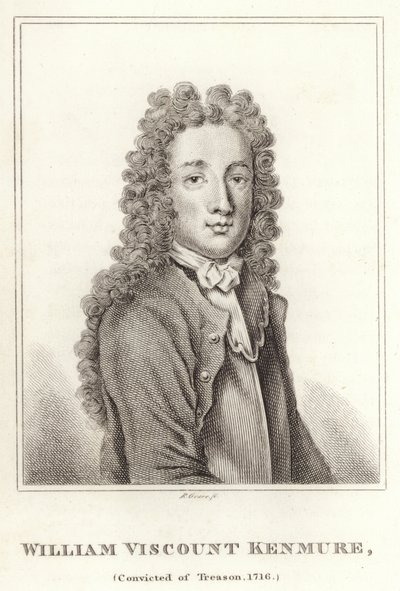 William Vizconde Kenmure, Condenado por Traición, 1716 de English School
