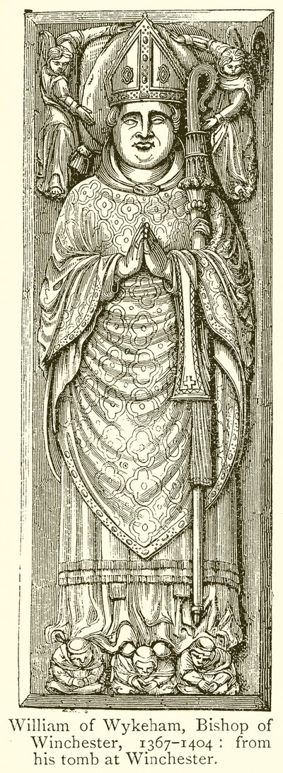 Guillermo de Wykeham, Obispo de Winchester, 1367-1404 de English School