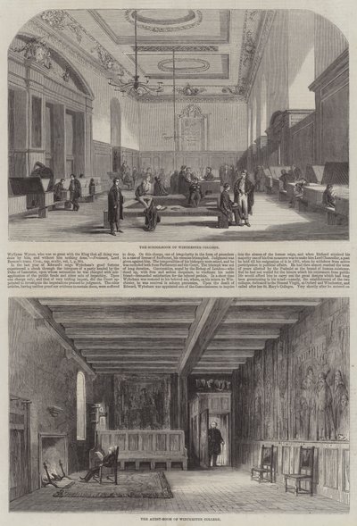 Colegio de Winchester (grabado) de English School