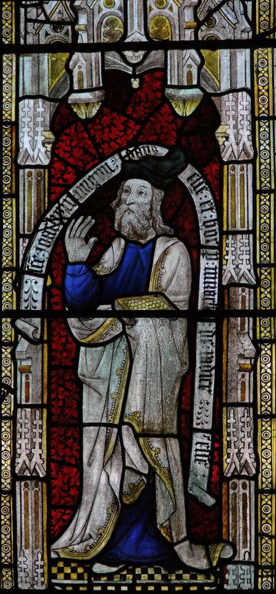 Ventana Ew que representa a Joaquín - esposo de Santa Ana de English School