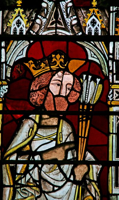Ventana representando a San Edmund de English School