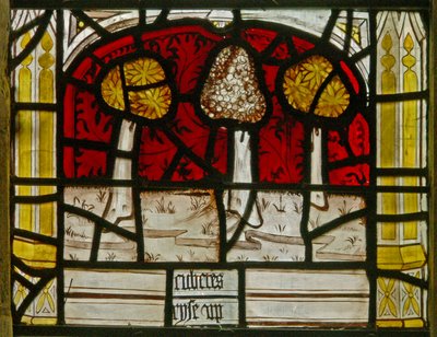 Ventana N3 que representa los Últimos Quince Días del Mundo (la ventana de la Conciencia): el mar sube para sumergir los árboles de English School