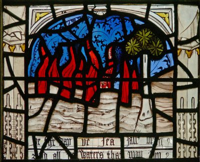 Ventana N3 que representa los Últimos Quince Días del Mundo (la ventana de la Conciencia): el mar se incendia de English School