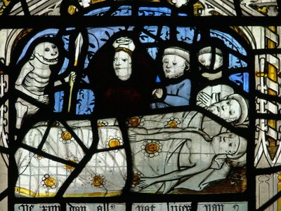 Ventana N3 que representa los Últimos Quince Días del Mundo (la ventana de la Conciencia): La Muerte visita a todos de English School