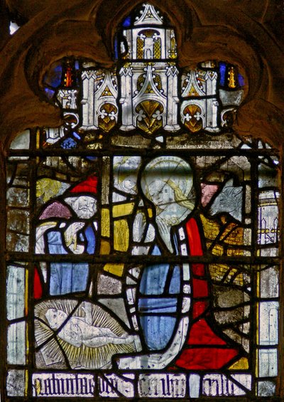Ventana N8 que representa la Natividad de English School