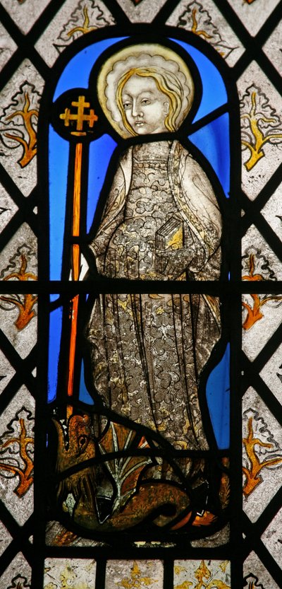 Ventana Na que representa a Santa Margarita de English School