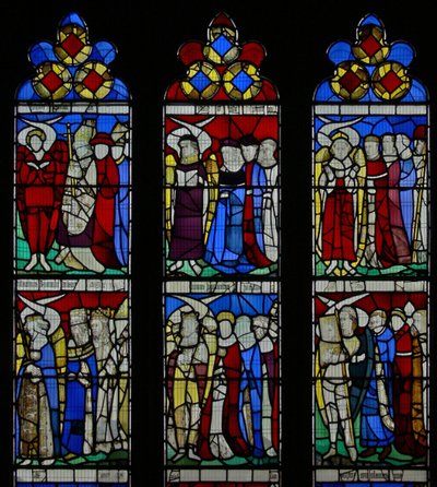 Ventana S5 que representa la Jerarquía angélica de English School