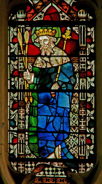Ventana que representa al Rey Edmundo de English School