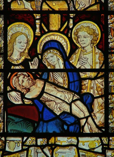 Ventana que representa la Piedad de English School