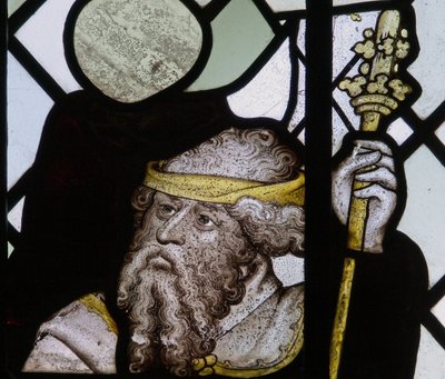 Ventana que representa un detalle de la ventana de San Cristóbal de English School