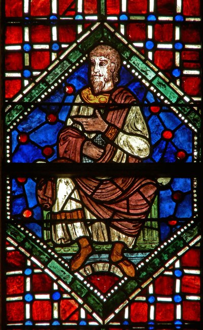 Ventana que representa una figura genealógica de English School
