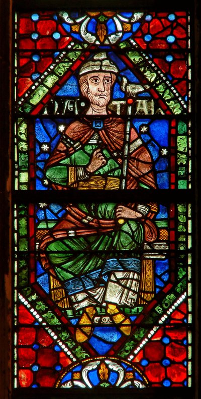 Ventana que representa una figura genealógica: Natán de English School