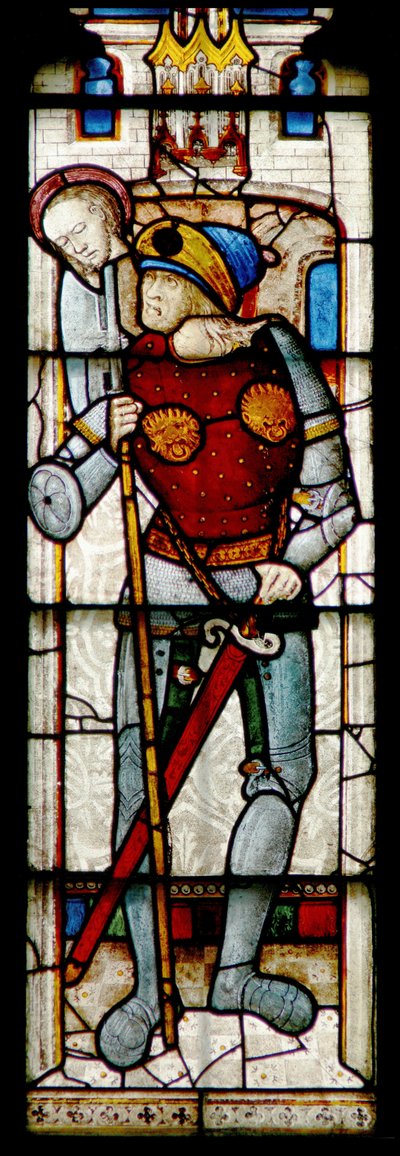 Ventana que representa a un Enemigo de la Iglesia de English School